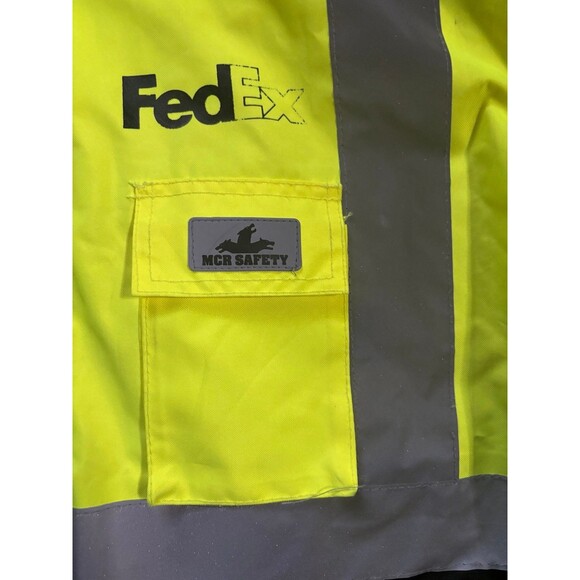FedEx Reflective Winter MCR Safety Luminator Jacket High Res Uniform 2XL - Picture 6 of 12